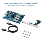 Pi+® (PiPlus®) PCI-E to PCI-E Adapter Card PCI-E 1X to 4X PCIe USB3.0 Converter Extender Adapter