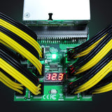 Pi+® (PiPlus®) 12V GPU/PSU Breakout Board+ 12pcs 18AWG / 16AWG PCI-E 6Pin to 6+2Pin Cables