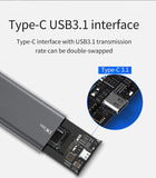 Pi+® (PiPlus®) M.2 SATA USB 3.1 Gen 2 Type-C Output SSD External Enclosure Case (Does Not Support NVME)