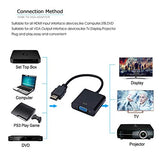 Pi+® (PiPlus®) HDMI to VGA 1080P HDMI Male to VGA Female Video Converter Adapter Cable