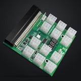 Pi+® (PiPlus®) 12V GPU/PSU Breakout Board+ 12pcs 18AWG / 16AWG PCI-E 6Pin to 6+2Pin Cables