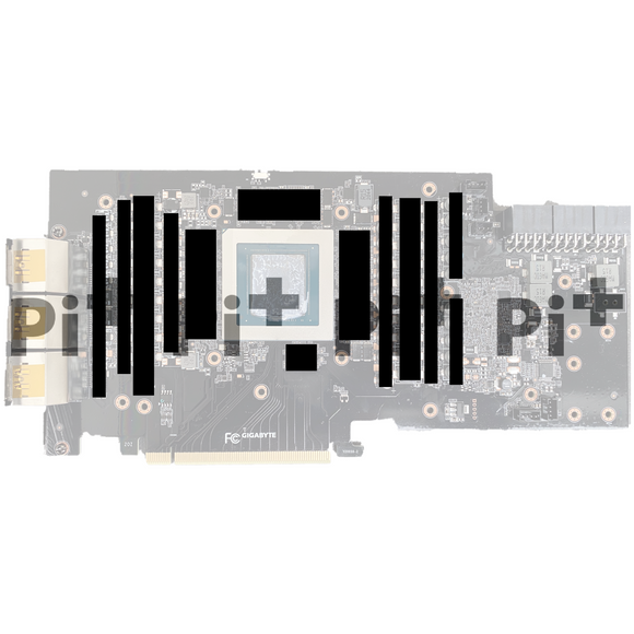 Pi+® (PiPlus®) Pre-Cut Thermal Pads for GIGABYTE 3080 / 3080Ti AORUS / MASTER / XTREME ( Higher Quality Thermal Pad )