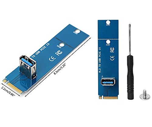 Pi+® (PiPlus®) NGFF M.2 to USB 3.0 Transfer PCI-E Express Riser Card Adapter